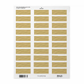 Cool Sandy Beach look Etiket (Full Sheet)