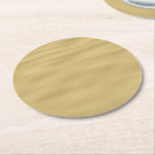 Cool Sandy Beach look Ronde Kartonnen Onderzetter (Gebogen)