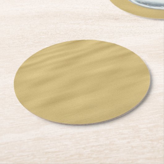 Cool Sandy Beach look Ronde Kartonnen Onderzetter (Gebogen)