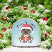  Cool Santa Bear Beary Christmas Custom text name (Noël)