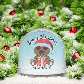  Cool Santa Bear Beary Christmas Custom text name
