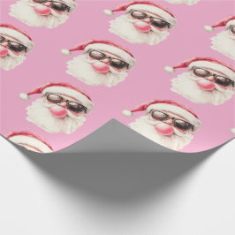 Cool Santa Bubble Gum Sunglasses Christmas Pink Cadeaupapier