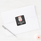 Cool Santa Claus Glazen Cadeau Stickers (Envelop)