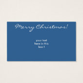 Cool Santa Claus-kersttrike Visitekaartje (Achterkant)