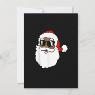 Cool Santa Claus Zonnebril Merry Kerstmis B Kaart