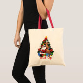 Cool Santa en Rendier Canvas tas (Voorkant (product))