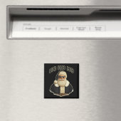 Cool Santa In Black Hat Sungles Graphic  Magneet (Insitu (Vaatwasser))