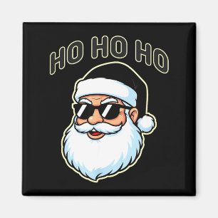 Cool Santa in zwarte hoed Sungles Graphic 2 Magneet
