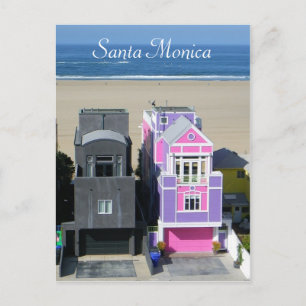 Cool Santa Monica Houses Briefkaart! Briefkaart