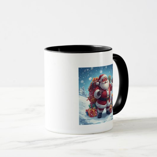 Cool Santa Mug – Festive Fun with Holiday Vibes (Devant droit)