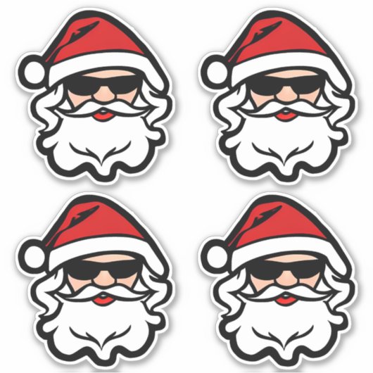 Cool Santa Sticker (Voorkant)