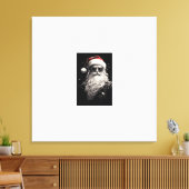 "Cool Santa" uitgerekt canvas Afdruk (Insitu (Woonkamer))