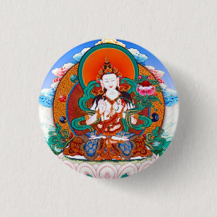 Cool Sarvanivarana Viskambhin Bodhisattva Mahasat Ronde Button 3,2 Cm