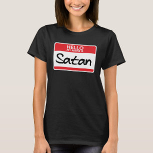Cool Satan Gift Idea Devil Worshipper Devil Horns T-shirt