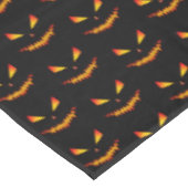 Cool scary Jack O'Lantern face Halloween patroon Tafelkleed (Gekanteld)