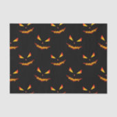 Cool scary Jack O'Lantern face Halloween patroon Tissuepapier (Voorkant)