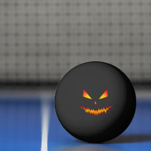 Cool scary Jack O'Lantern face Halloween Pingpongballen