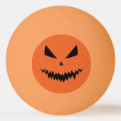 Cool scary Jack O'Lantern Halloween zwart sinaasap Pingpongballen (Voorkant)