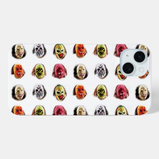 Cool Scary Mask Patroon Case-Mate iPhone Case (Achterkant (horizontaal))