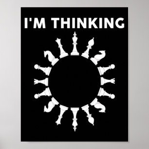 Cool schaak kunst voor mannen vrouwen kinderen sch poster