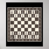 Cool schaakbord Halloween kostuum Grappig lui Poster (Voorkant)