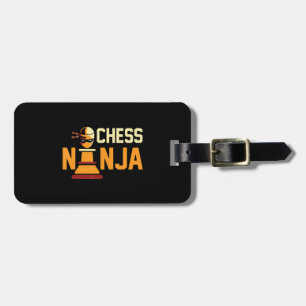 Cool Schaken Ninja Schakers Cadeau Bagagelabel