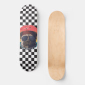 Cool schattig Pug dambord Skateboard (Voorkant)