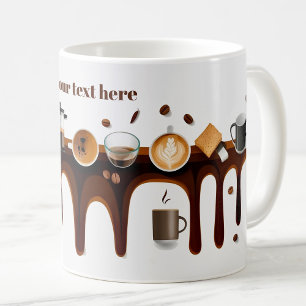 Cool schattig scala aan koffie drink gepersonalise koffiemok