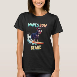 Cool Schnauzer Surfhond T-shirt
