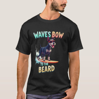 Cool Schnauzer Surfhond T-shirt