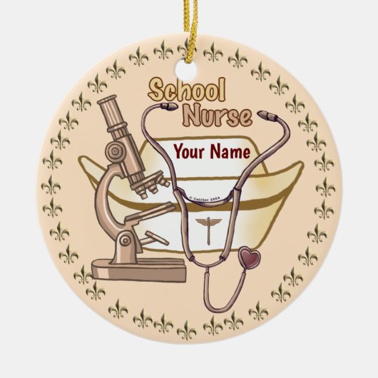 Cool School Nurse ornament (Voorkant)