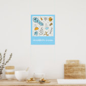 Cool science biologie fille nom de chambre affiche (Cuisine)