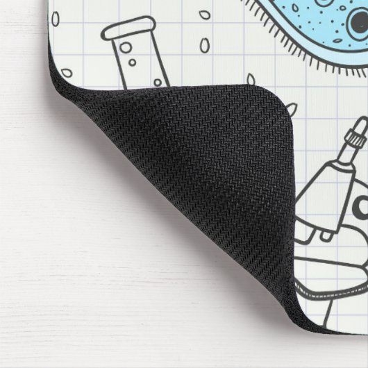 Cool science Geek biology art Muismat (Hoek)