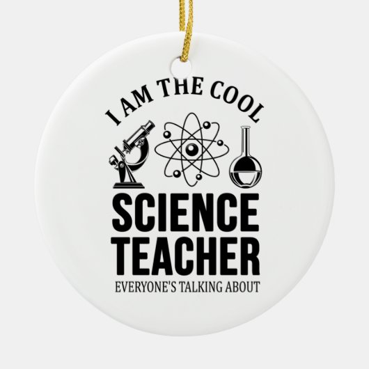 Cool Science Teacher Keramisch Ornament (Voorkant)