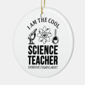 Cool Science Teacher Keramisch Ornament (Links)