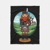 Cool Scottish Nutcracker Bagpes  Fleece Deken (Voorkant)