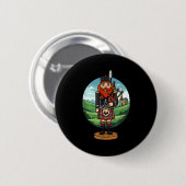 Cool Scottish Nutcracker Bagpes  Ronde Button 5,7 Cm (Voorkant /achterkant)