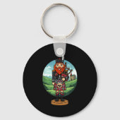 Cool Scottish Nutcracker Bagpes  Sleutelhanger (Voorkant)
