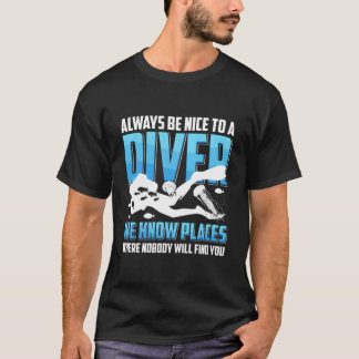 Cool Scuba Duiken Voor Mannen Vrouwen Open Water O T-shirt