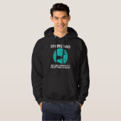 Cool scuba duikt op het beroep van vader dominee hoodie (Voorkant volledig)