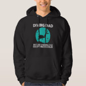 Cool scuba duikt op het beroep van vader dominee hoodie (Voorkant)