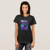 Cool Sea Otter Synthwave Wandering Otter  2 T-shirt (Voorkant volledig)