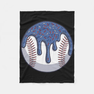 Cool Sell Drip Sell Ice Cream Blue Sprinkles  Fleece Deken