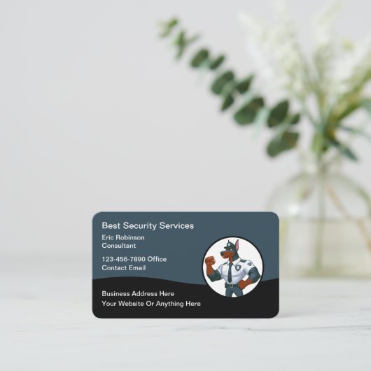 Cool Services de sécurité Conception de Cartes de  (Debout devant)