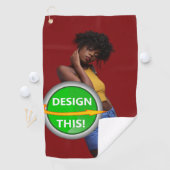 COOL ! Serviette de golf - Custom (En situation)