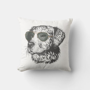 Cool Shades Dog T-Shirt Kussen