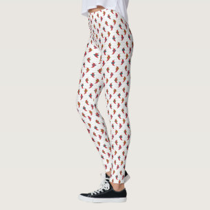 Cool Shades Red Chili Pattern Leggings