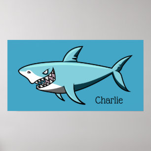 Cool Shark, aangepaste naam poster