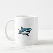 Cool Shark Art For Men Women Great White Hammerhea Koffiemok (Links)