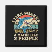 Cool Shark Art Men Women Great White Hammerhead Sh Magneet (Voorkant)